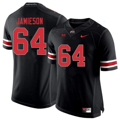 Men's Ohio State Buckeyes #64 Jack Jamieson Blackout Nike NCAA College Football Jersey Authentic ZCX6344NG